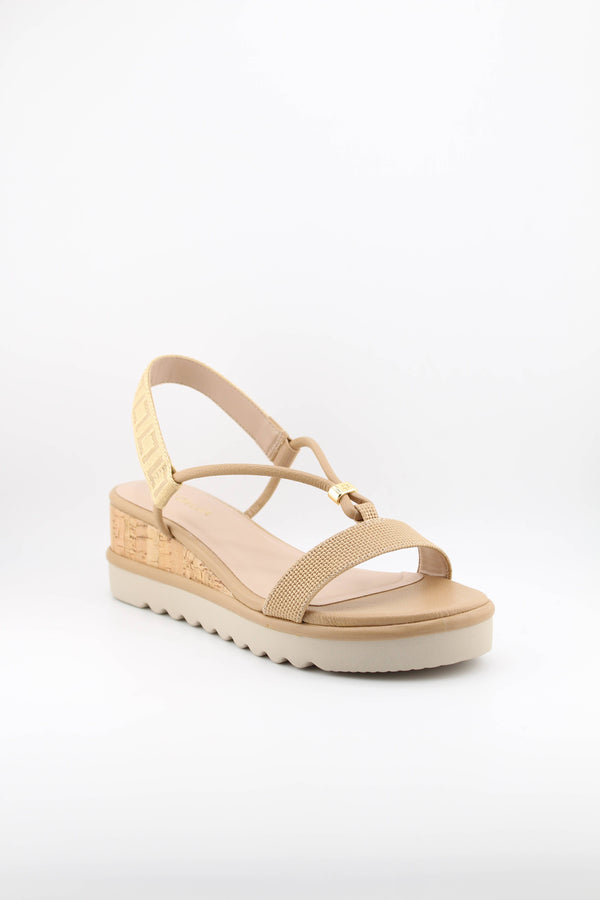 Luz da lua Elevated Cork Sole Strappy Sandals